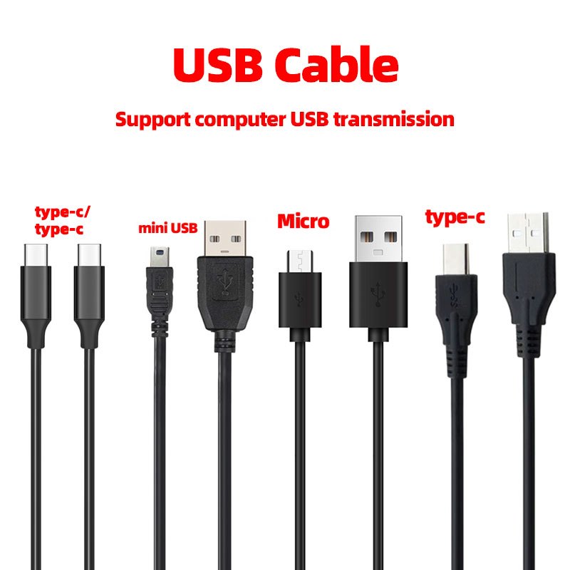 Charging Cable For USB Interface Data Transfer Cable Cord Compatible With  Gopro 10 11 12 Action Camera Accessories
