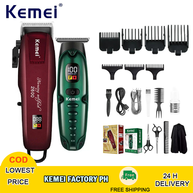 Kemei Powerful Electric Hair Clippers for Hair Cutting & Grooming KM