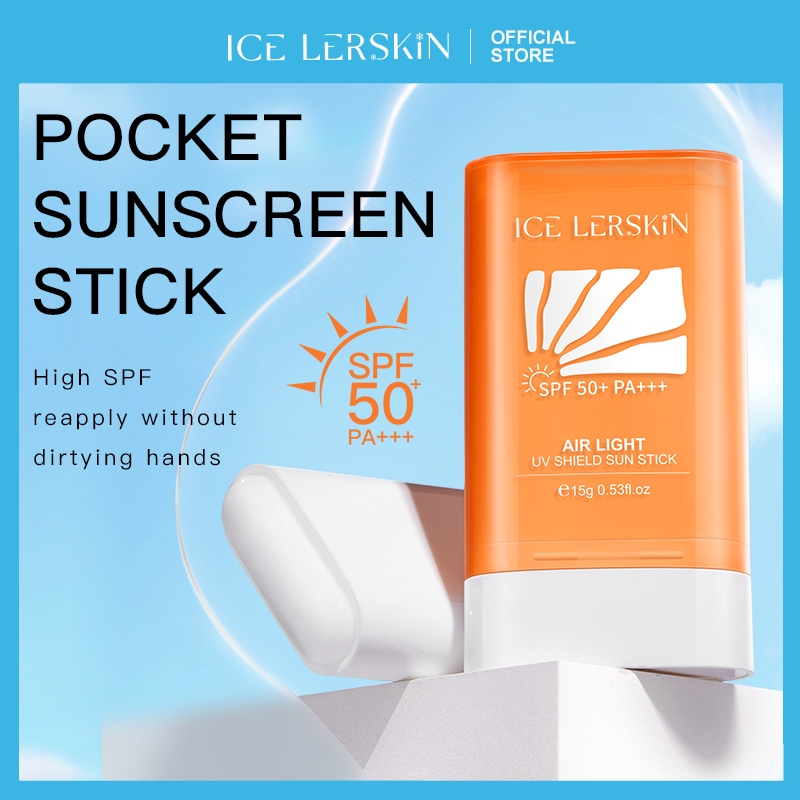 ICE LERSKIN Sunscreen Stick SPF 50+++ Sun Stick Oil Control Sweat ...