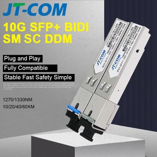 10G SFP+ Module SC 10KM BiDi Single Mode Fiber Optical Transceiver ...