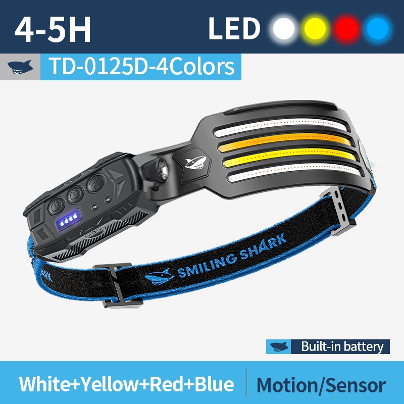 SmilingShark TD0125 COB Super Bright Headlight Light weight Fishing ...