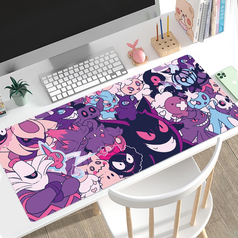 Pokmon Gengar Cute Mouse Pads Anime Office Mousepad Gamer Keyboard Mats ...