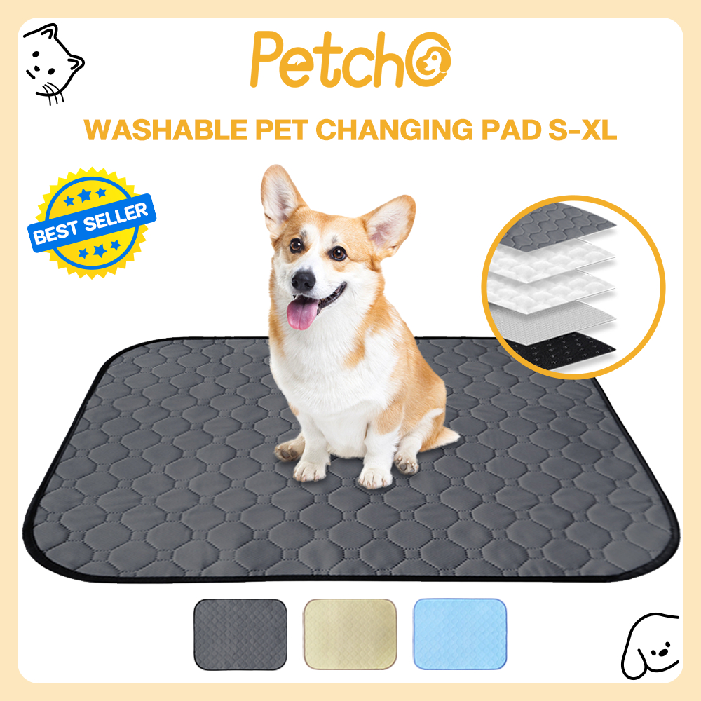 Petcho Training Pad For Dog Anti Slip Waterproof Pee Pad For Dog Reusable  Pee Pad For Dogs Rapid Washable Water Absorption Pet Pee Pad