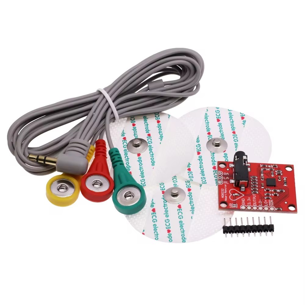 Ecg module AD8232 ecg measurement pulse heart ecg monitoring sensor ...