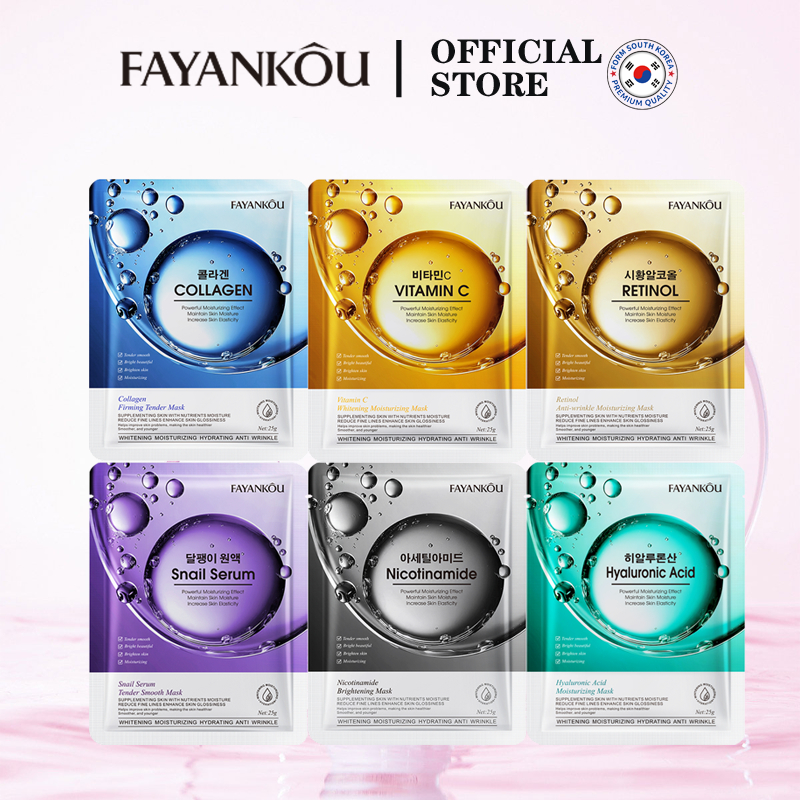 FAYANKOU Korea Serum Sheet Mask 25g Vitamin C / Retinol / Collagen ...