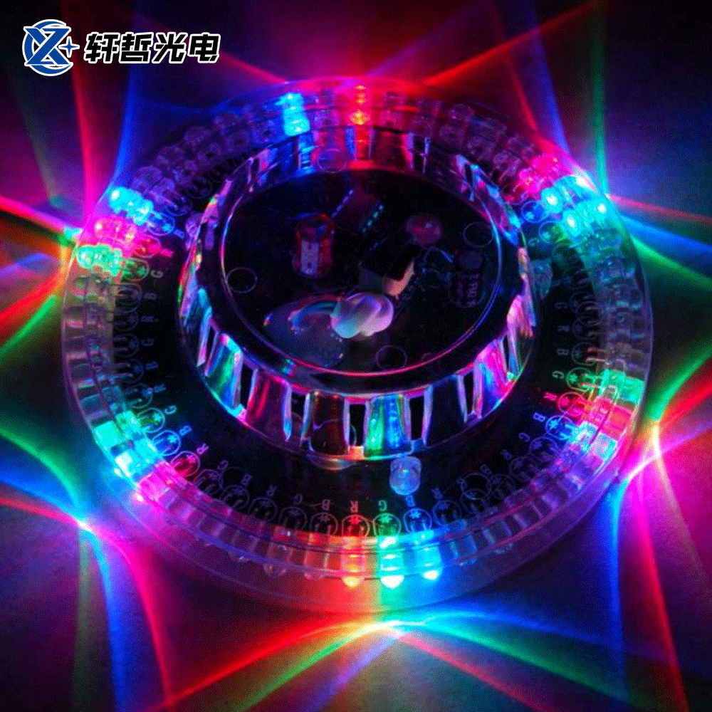 Mini KTV LED Lights Disco DJ Home Party Light Stroboscope Bar Disco Strobe  Lights Red Green Blue USB RGB Sound Activated Rotating Stage Lamp