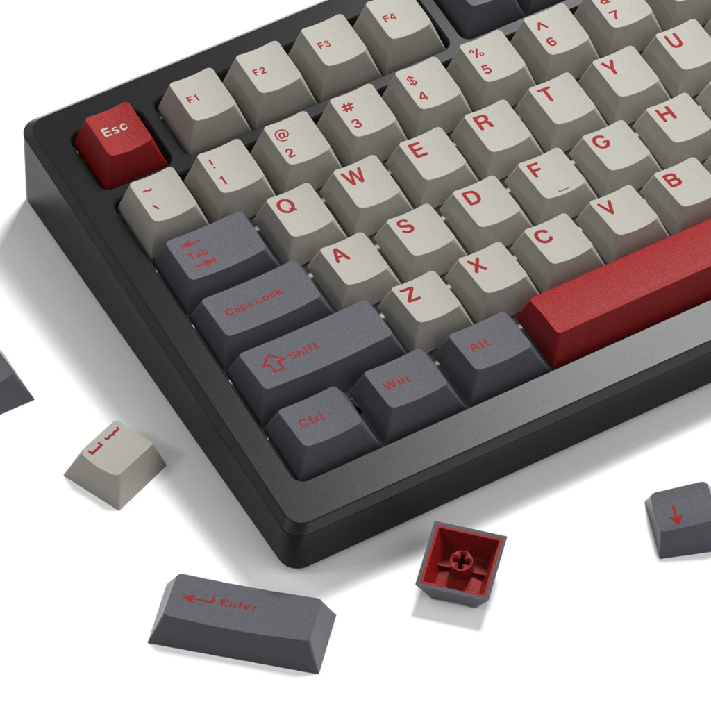 Womier PBT Keycaps, Cherry Profile Side Print Keycap 60 75 100 Percent