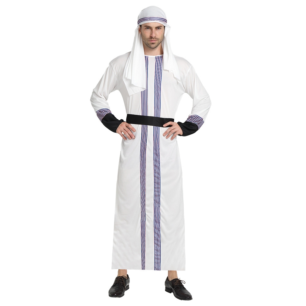 Adult Men Arabian Arab Sheikh Cosplay Costume Dubai Rich Man Middle ...