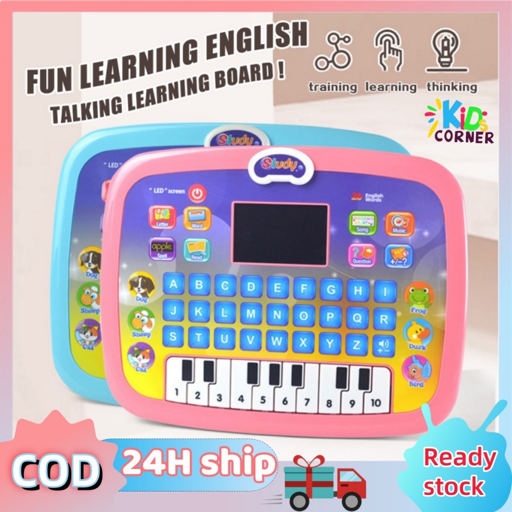 Kids Educational Learning Computer Tablet Learning Toys Baby Character ...