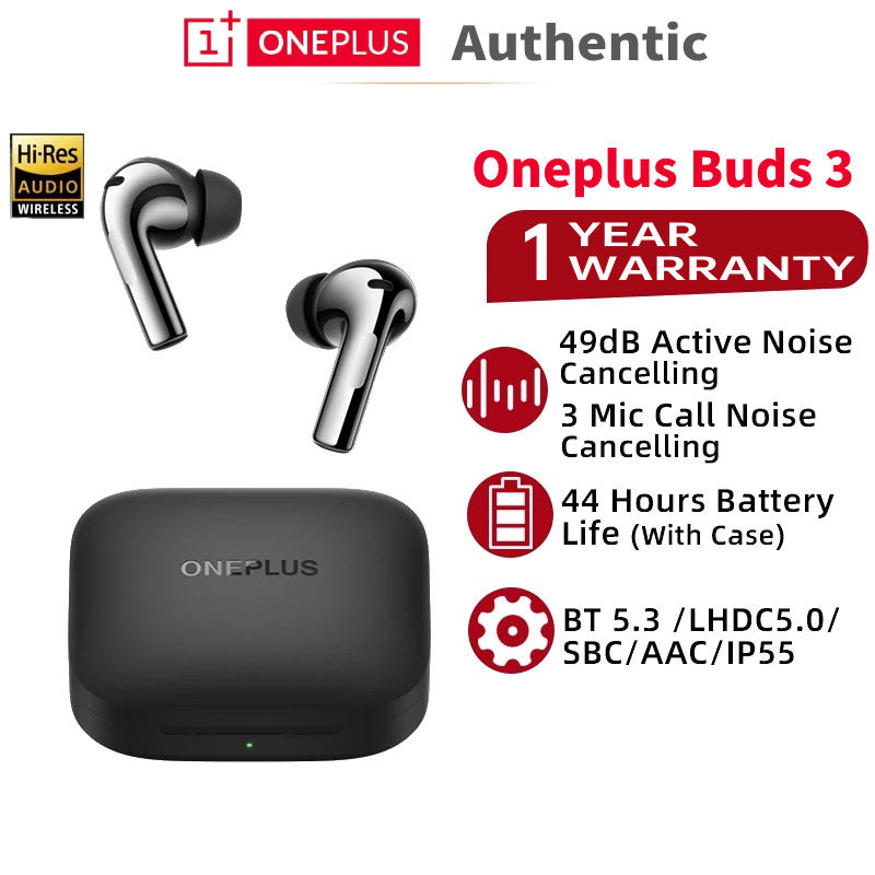 Oneplus Buds 49dB Active Noise Cancelling TWS Bluetooth Earphone Mic AI  Call Wireless Headphone