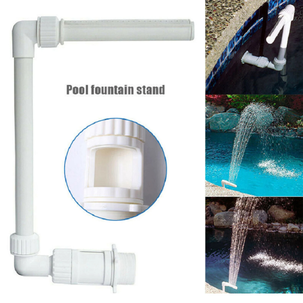 Swimming Pool Waterfall Fountain Kit PVC Water Spay Pools Spa ...
