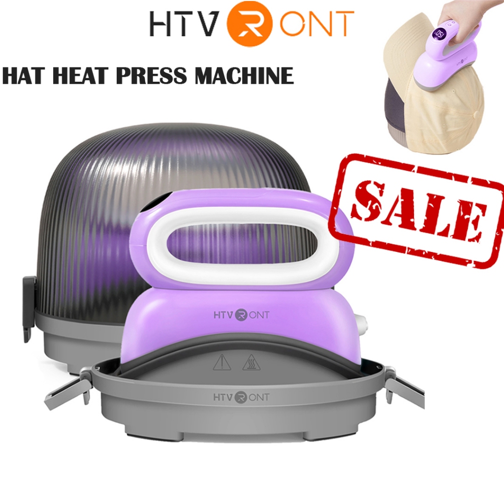 HTVRONT 220V Hat Heat Press Machine Small Heat Press Meter for Heating ...