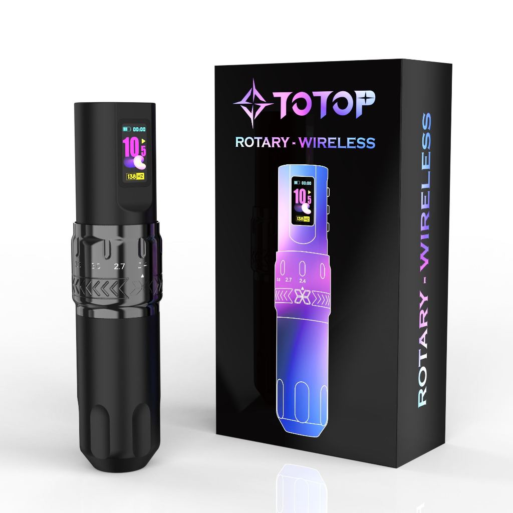 TOTOP Powerful Tattoo Machine Rotary Pen Strong Coreless MotorQuiet ...