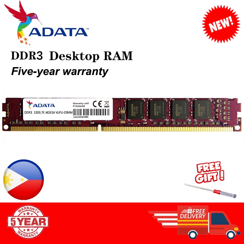 ADATA New Ram Memory DDR3 DDR3L 1600Mhz 1333mhz 4GB 8GB UDIMM 1.35v 1 ...