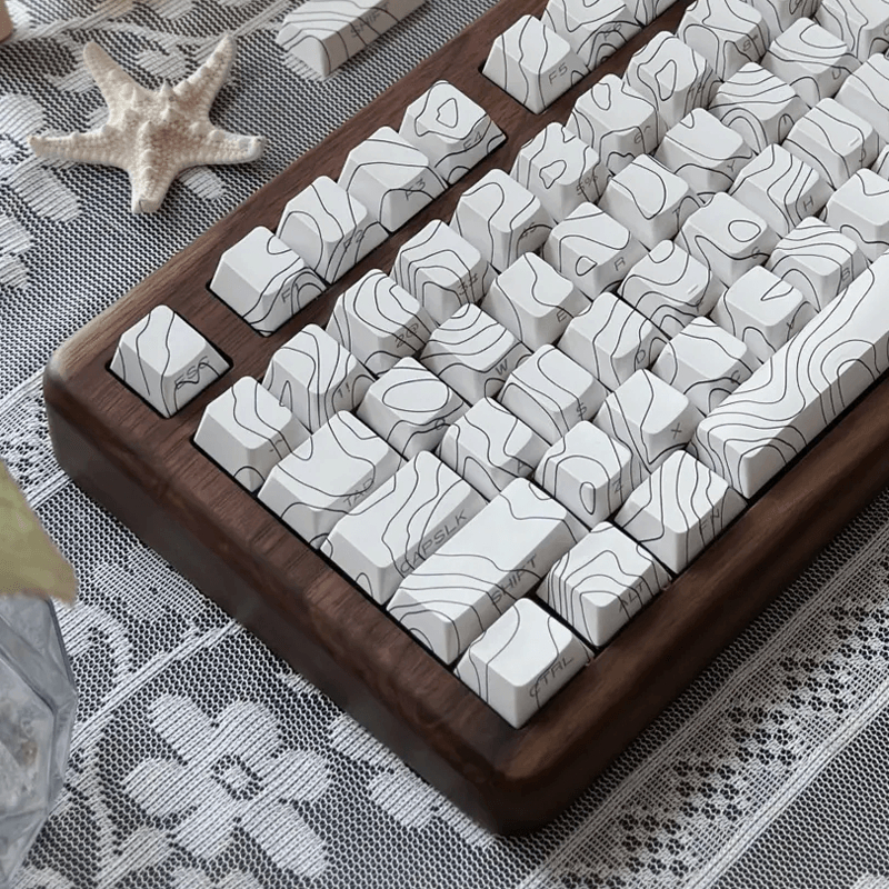GMK contour line 127 keys wooting Cherry profile side engraved keycaps ...