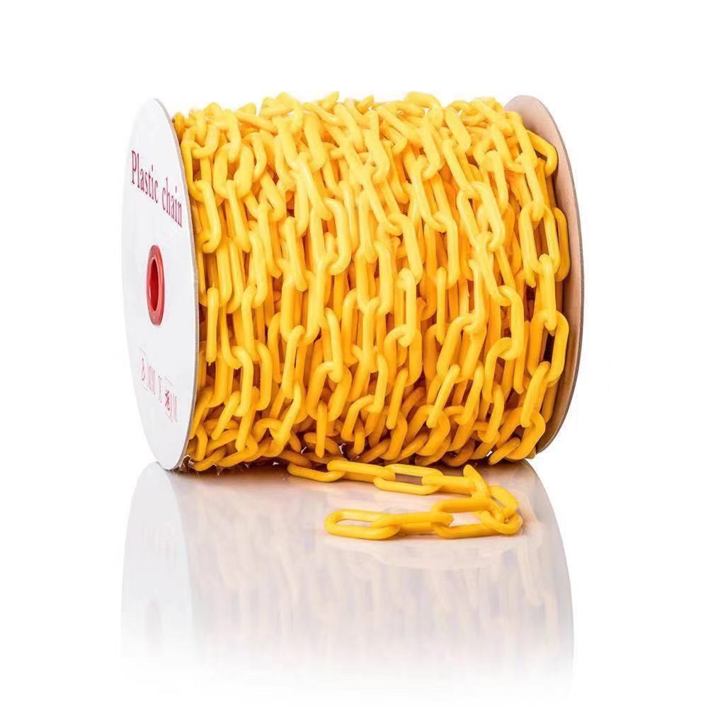 Plastic yellow chain=8mmx25m /6mmx25m 5Meter Plastic Warning Barrier ...