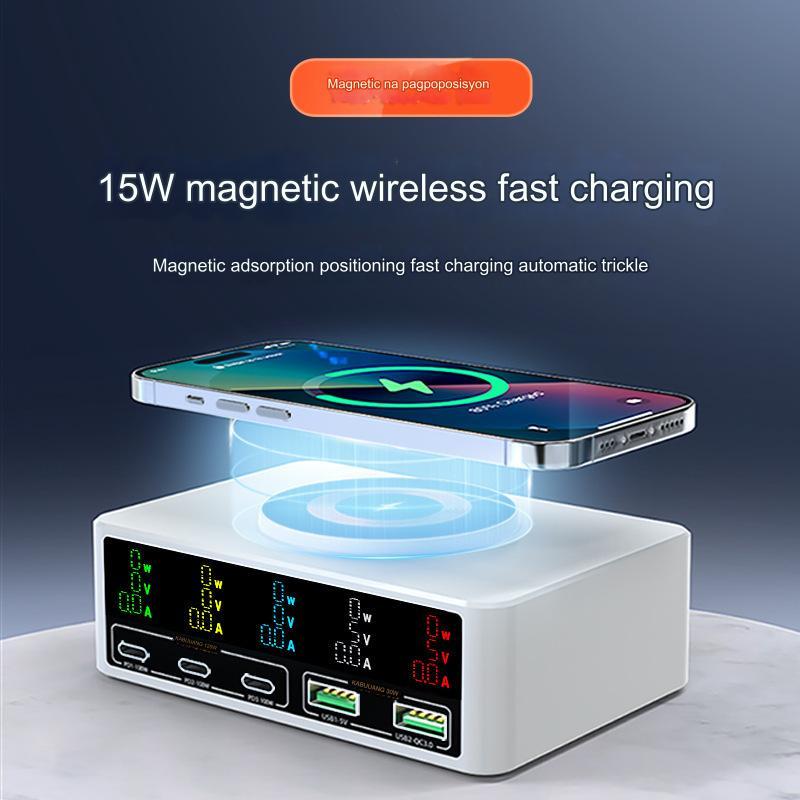 140W Multiple Port GaN Charging Station, PD100W Smart Fast Charging ...