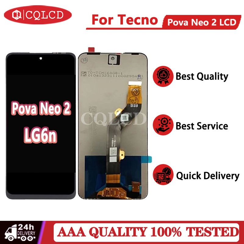 For Original Tecno Pova Neo LG6n LCD Display Touch Screen