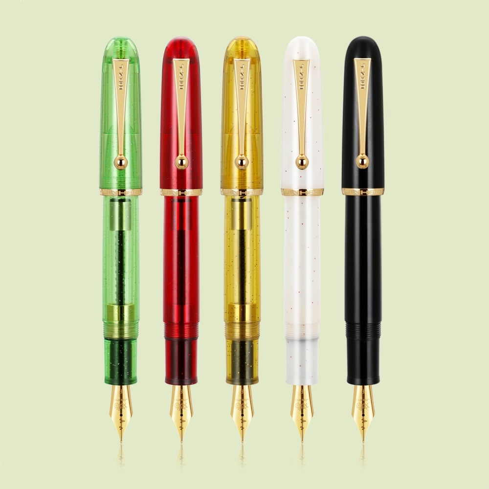 Penlab Jinhao 9013 Fountain Pen Four Seasons Color Transparent Barrel ...