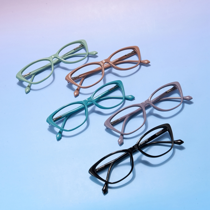Cyxus Photochromic Blue Light Blocking Glasses Cat Eye Frame Spring Leg ...