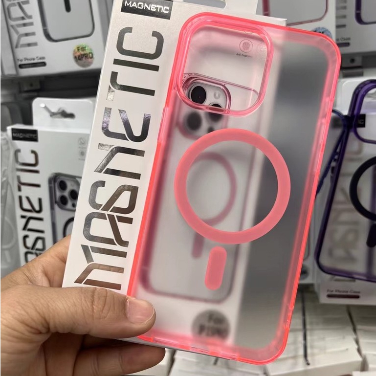 Matte Transparent Pink Phone case 16 Promax for iPhone 16 15