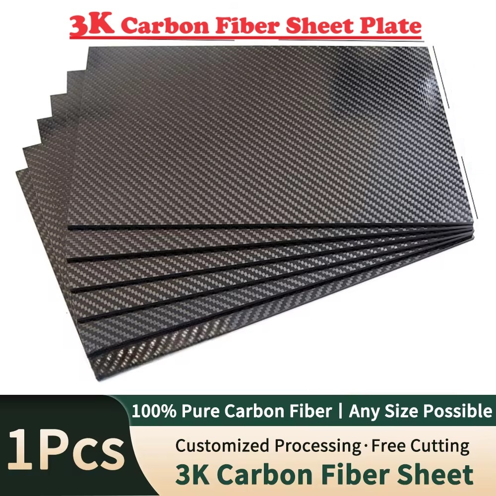 1Pcs 3K Carbon Fiber Plate Sheet High Strength Plain Matte Finish ...