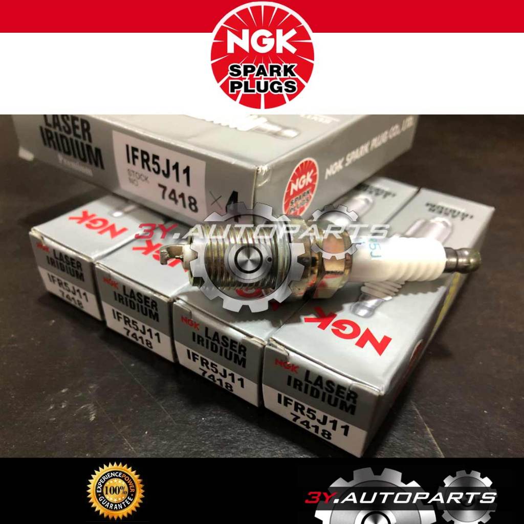 Genuine NGK OE #7418 Laser Iridium Set (6pcs) Spark Plug, Pre-Gapped ...