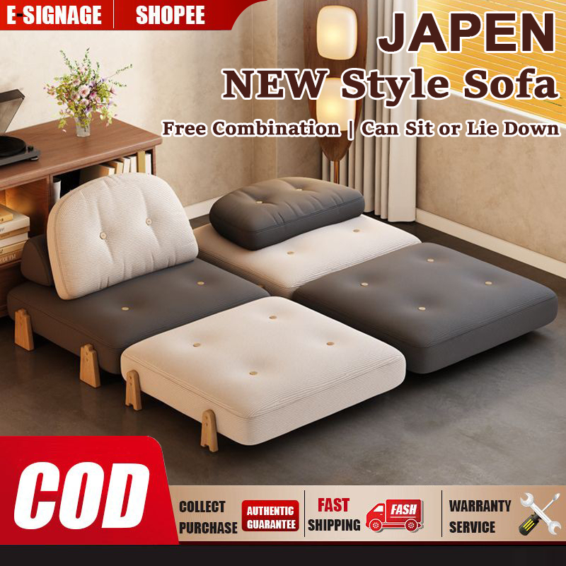 Folding sofa bed, dual-purpose lazy sofa, rice chair, balcony, sitting ...