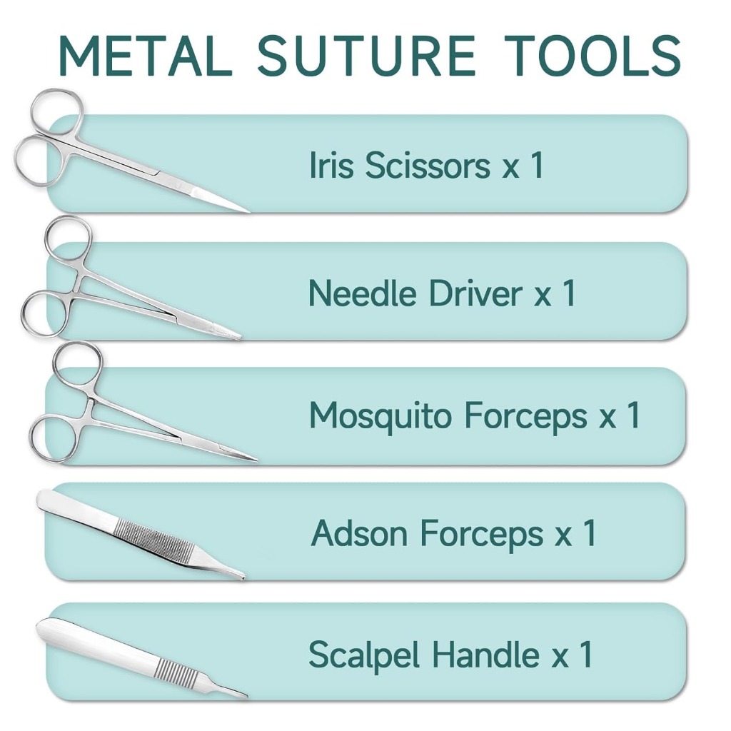 Suture Practice Kit for Medical Students - Suture Kit (30 Pieces ...