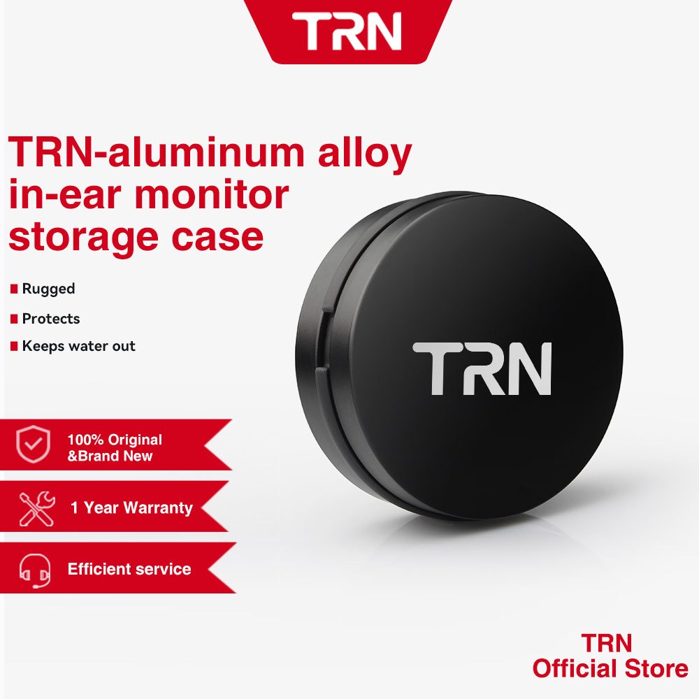 TRN Earphones Metal Box Storage box Anti-pressure Portable Earphones ...