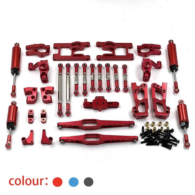 Metal Upgrade Parts For Hyper Go H14bm RC Car - Aluminum Suspension & Steering Set In Purple