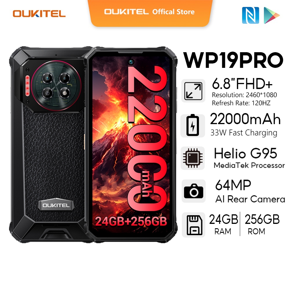 OUKITEL WP19 PRO 22000mAh/24GB+256GB/6.8