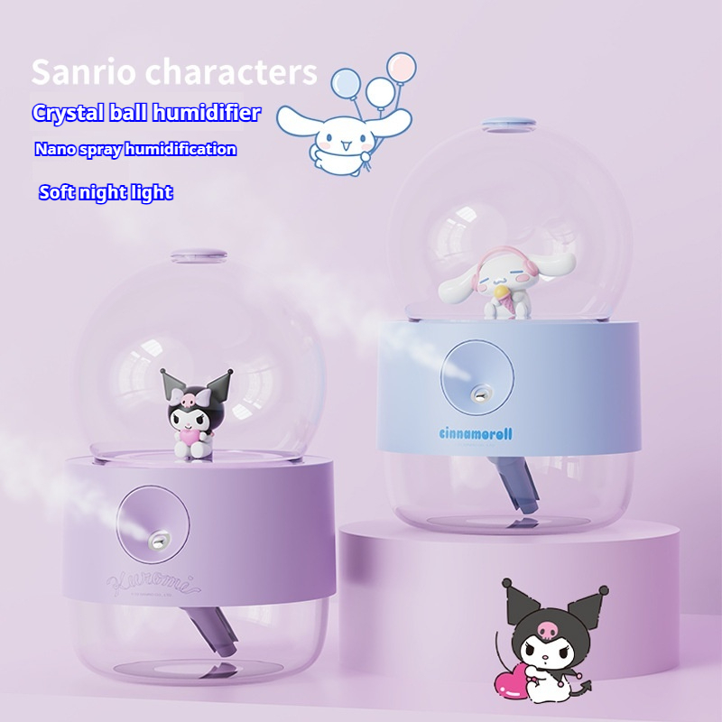 New Sanrio Crystal Ball Humidifier, Kuromi Moisturizer, usb Night Light ...