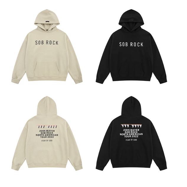 Fear OF GOD Sob Rock Hoodie Singer Joint Print Hoodie | Shopee Philippines