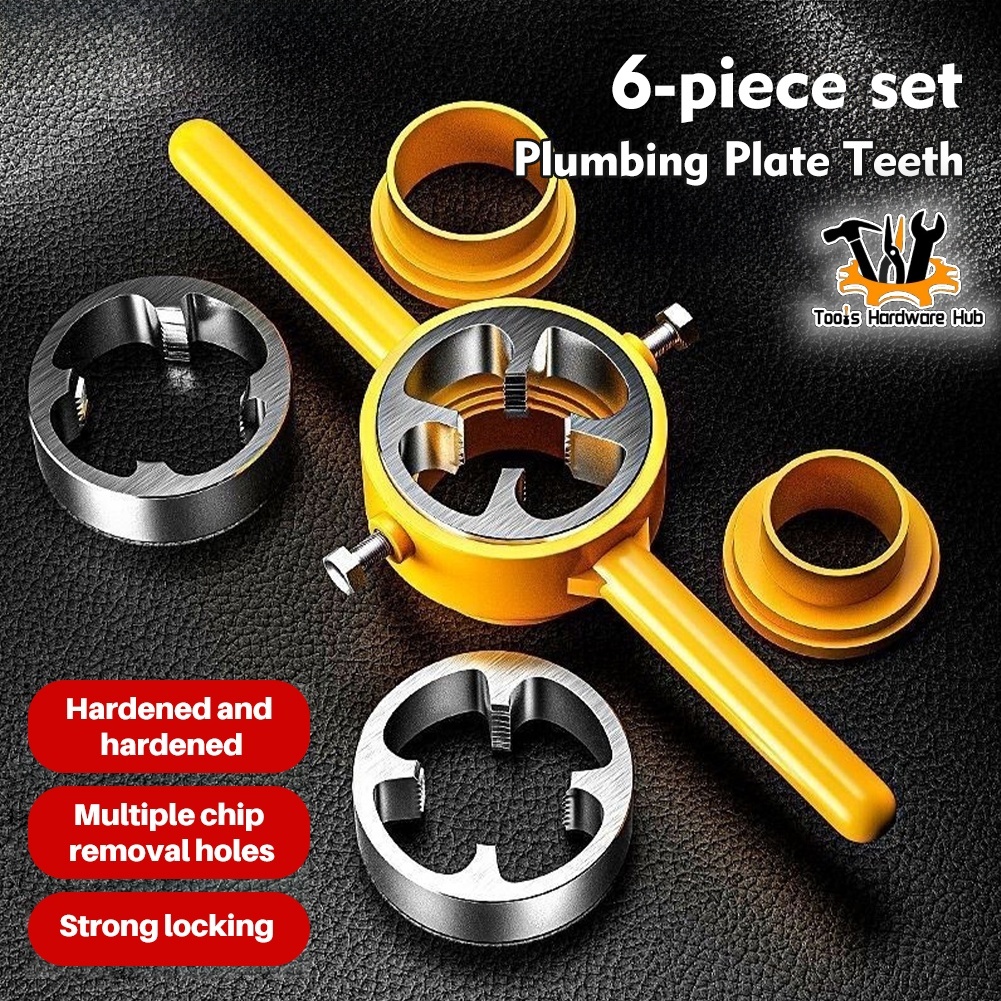 6Pcs/Set Plastic Pipe PVC Threading Mold Makes It Easy To Create Screw ...