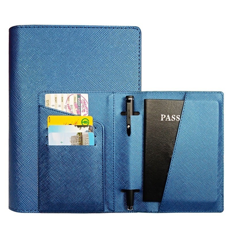 Fashion Long PU Leather Passport Holder Multi-Function ID Bank Card Storage  Case Car Driving Documents Travel Wallet Organizer Item