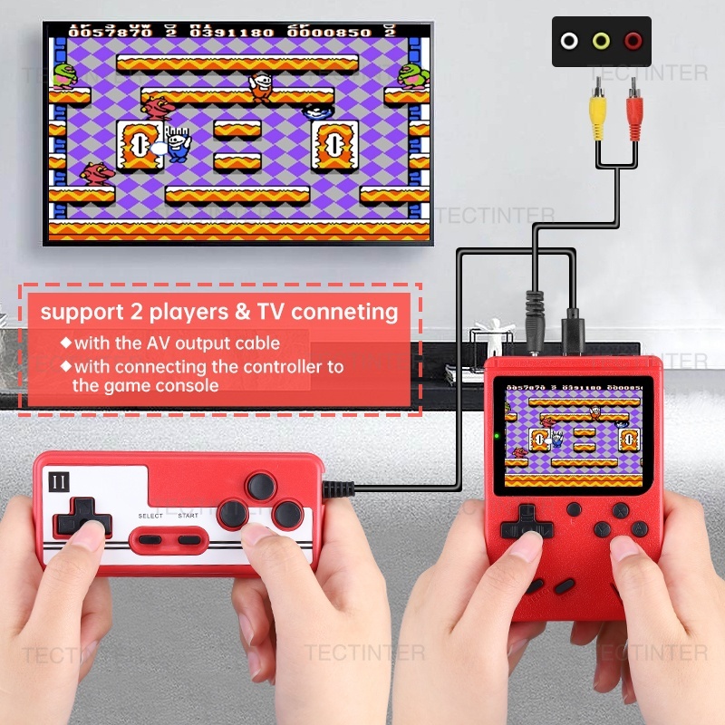Portable Retro Mini Pocket Game 2Player Sup Game Box 500 in 1 Gameboy ...