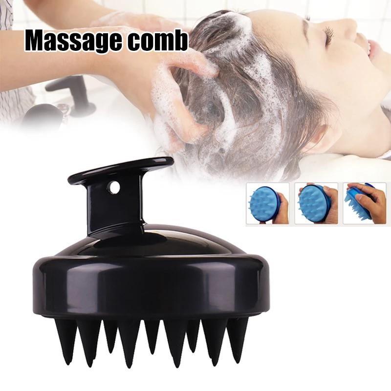 1 PCS Silicone Shampoo Brush Head Scalp Massage Comb Scalp Cleaning