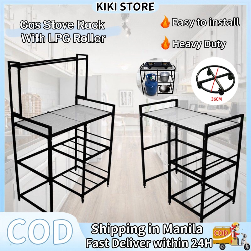 Gas Stove Rack Kitchen Organizer Storage Rack Shelf Kitchen Gas Stove ...