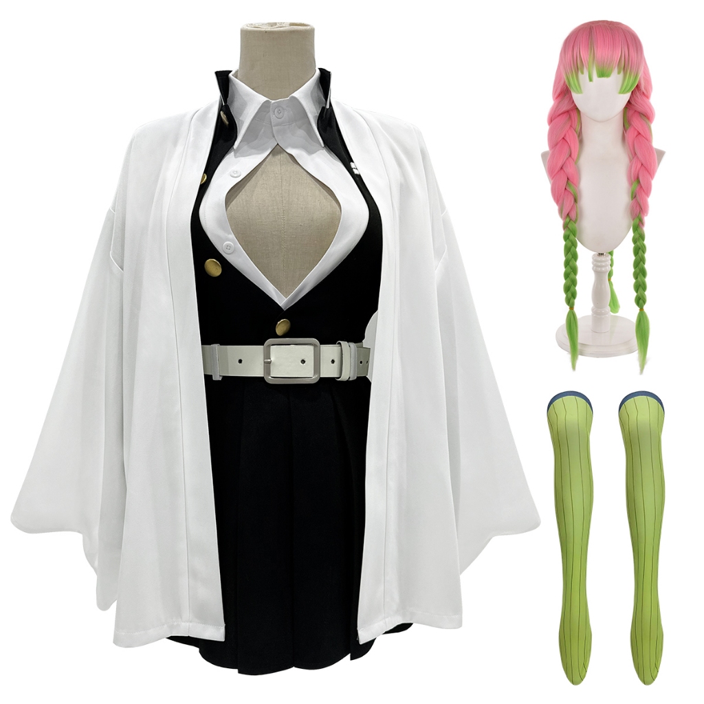 HOLOUN Demon Kanroji Mitsuri Cosplay Costume Anime 甘露寺蜜璃Embroidery