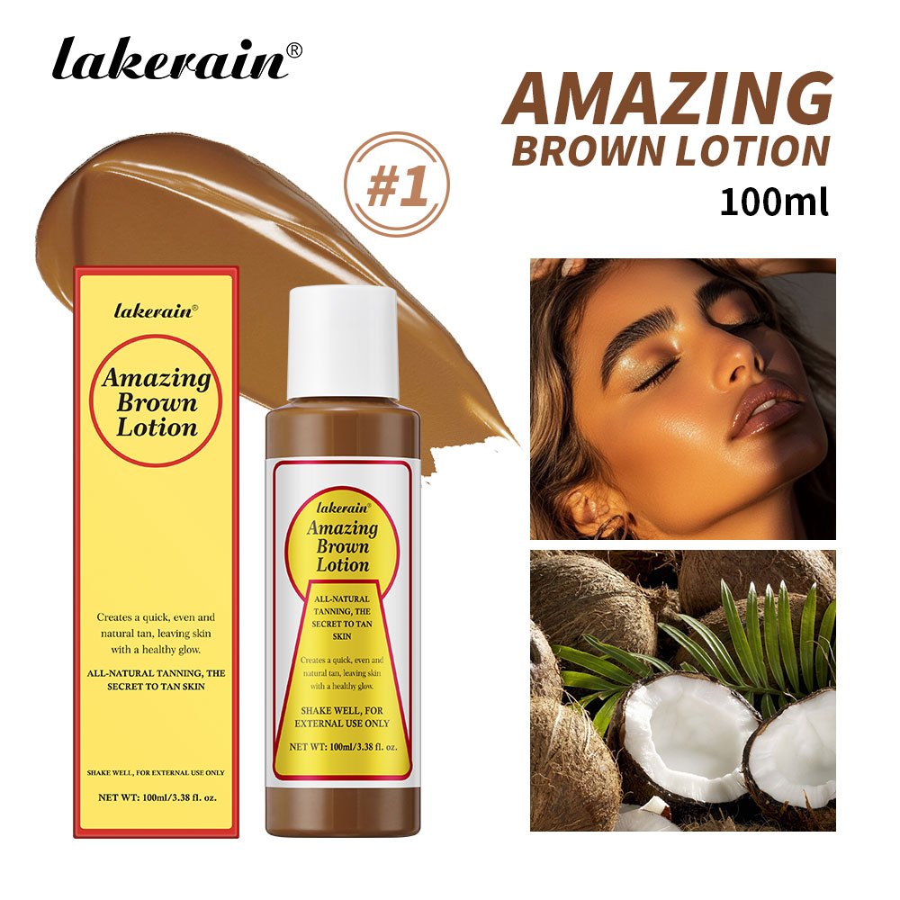 Lakerain 100ml Amazing Brown Tanning Lotion Outdoor Natural Tanning Oil ...