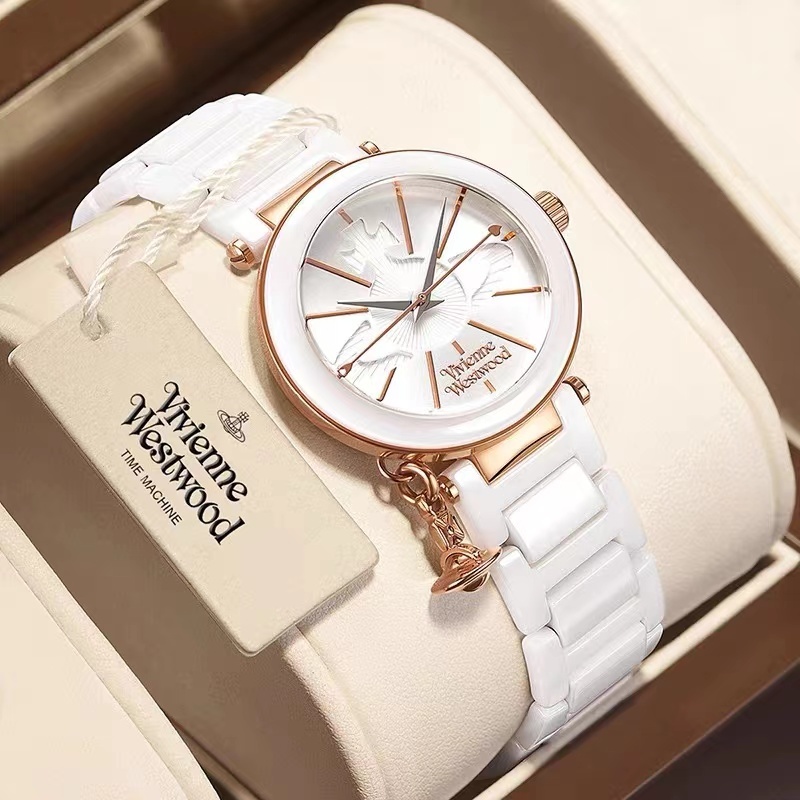 Vivienne Westwood Special White Ceramic Material Shixing Women s Watch 32MM Shopee Philippines