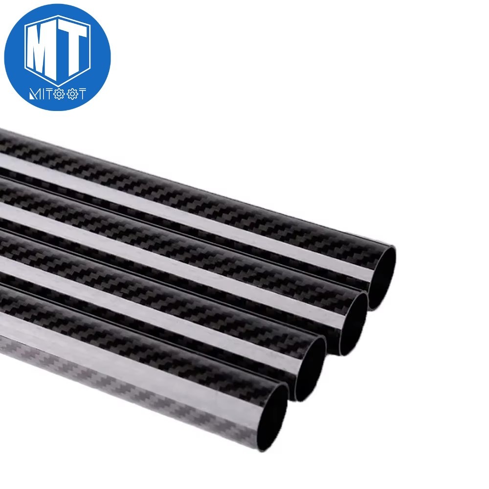 Tubo In Fibra Di Carbonio 3k Opaco 14mm OD X 12mm ID X 800mm – Katana Carbon - Foto 3