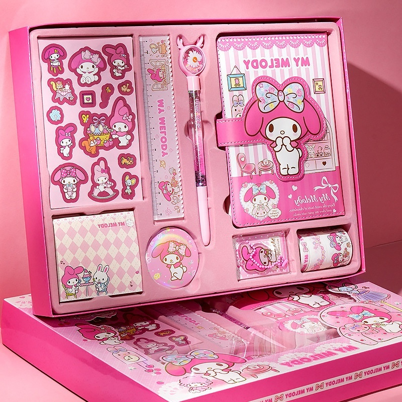 Sanrio Stationery Set with Gift Box Student Prize kuromi Cute Cartoon ...