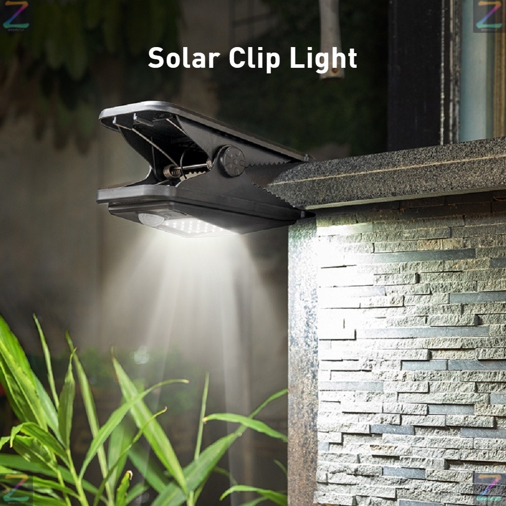 Portable LED Clip Solar Light Outdoor Waterproof Body Sensor Light