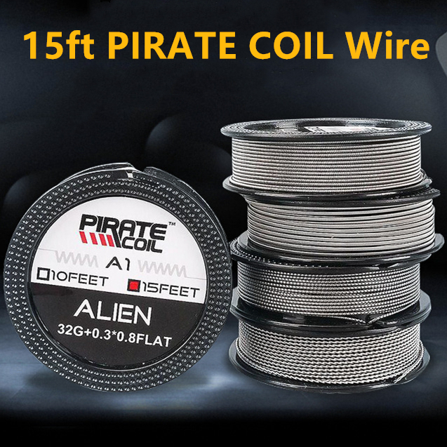 6 Size Pirate Coil A1 Wire Alien/Tiger/Fuse Clapton Resistance Coil