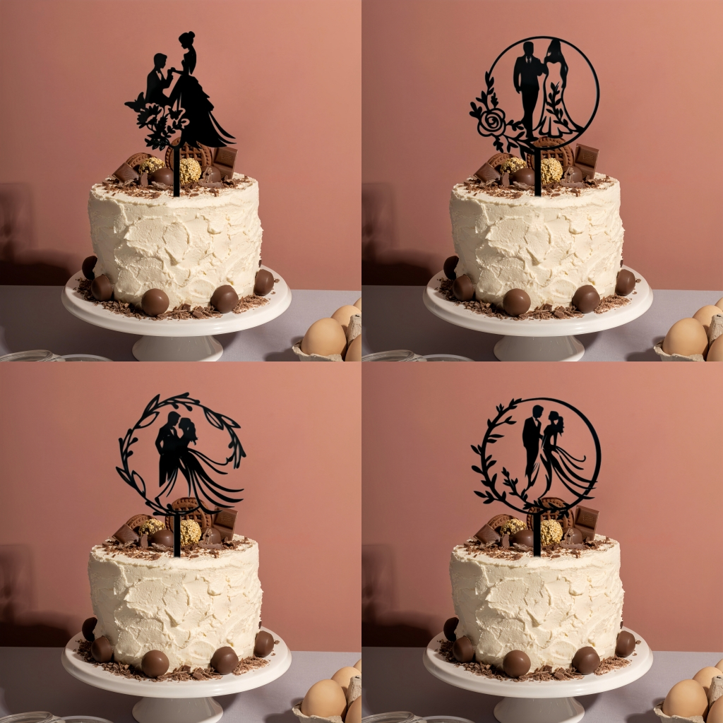 Wedding Cake Topper Bride and Groom, Mr Mrs Cake Topper Wedding ...