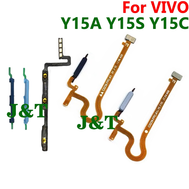 For VIVO Y15A Y15S Y15C Fingerprint Scanner Volume Power Home Switch On ...