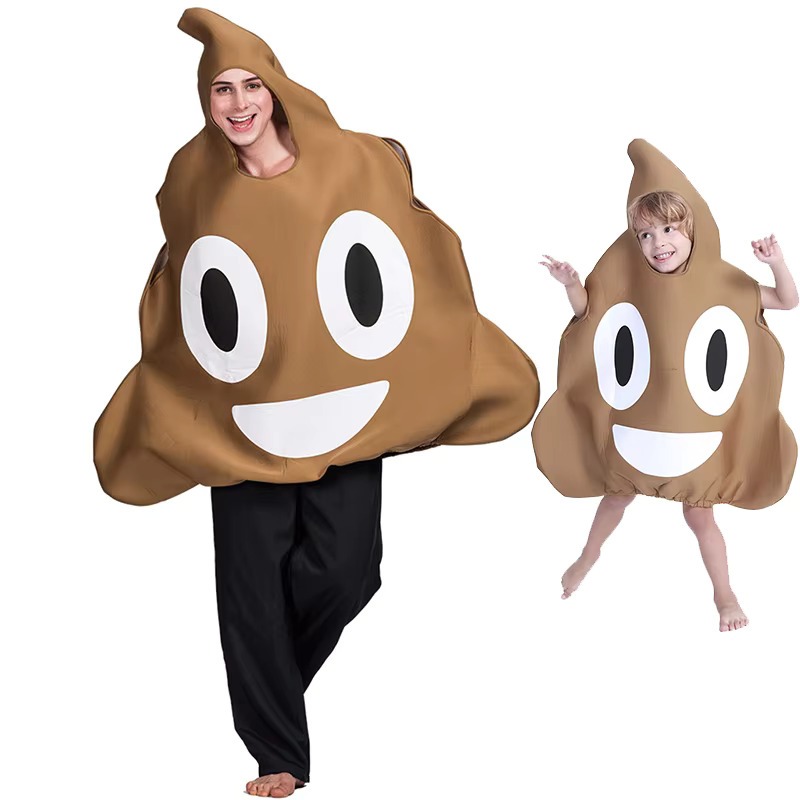 Funny Cosplay Kids Adult Poop Shit Creative Costume Funny Carnival ...