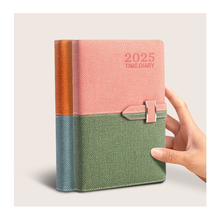 New 2025 Scheduler Efficiency Manual/ColorBlocked Notebook Planner